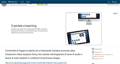 Desktop Screenshot of elearning.unifg.it