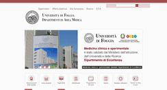 Desktop Screenshot of medicina.unifg.it