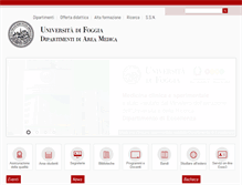 Tablet Screenshot of medicina.unifg.it